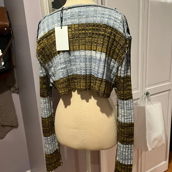 BDG Cropped Mix Match Sweater - Picture 3 of 5